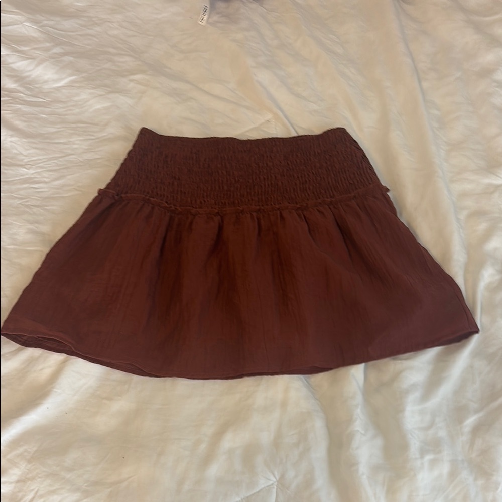 LE LIS/scheels brown skirt
